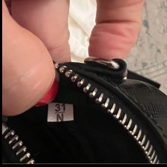 *PRADA* Bijoux Crystal Studded *Mini* Saffiano Patent Crossbody - Picture 12 of 12